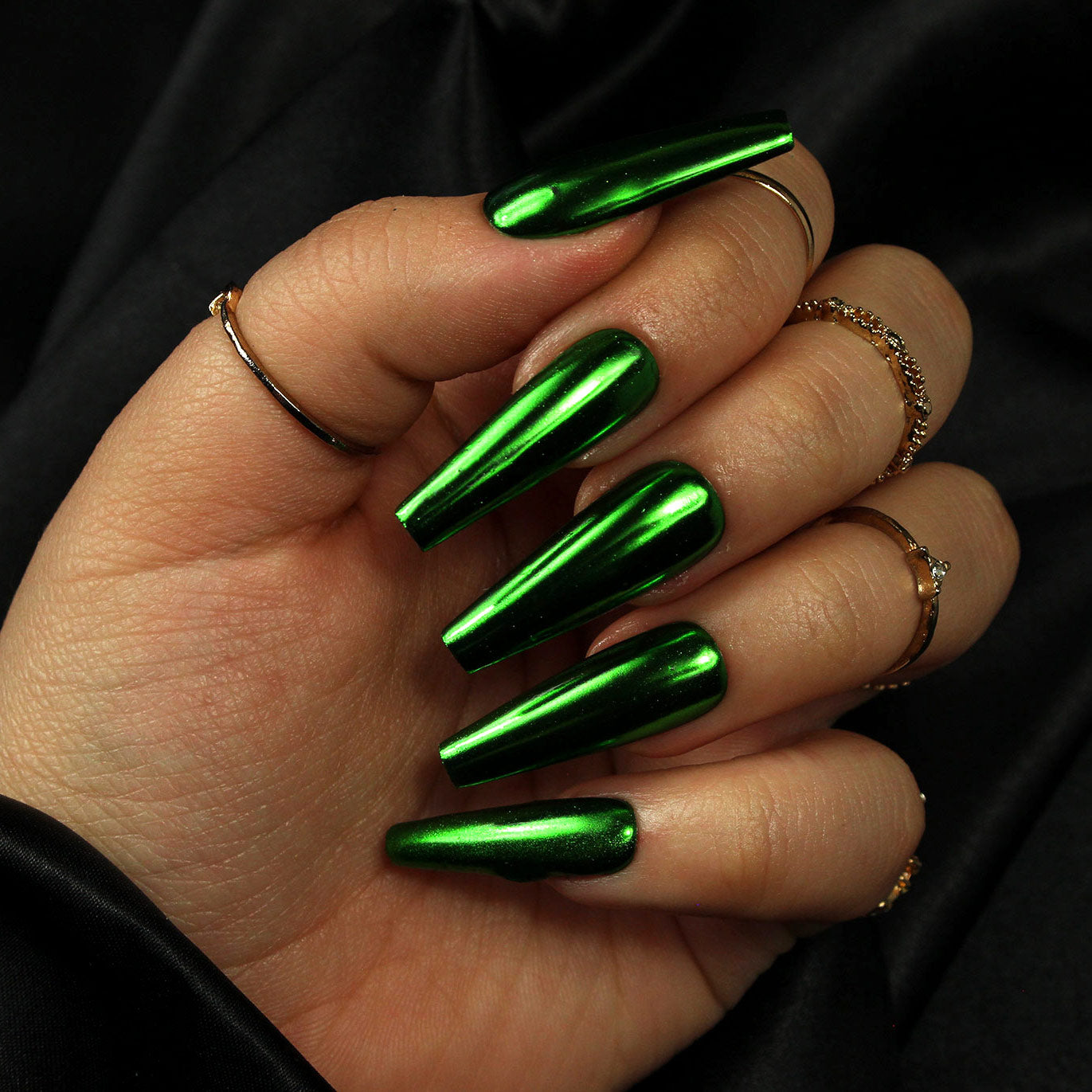 Black Green Ombre Nails, Glitter Coffin Press on Nails, 24pcs, Long Fake  Coffin Nails, Gradient Green False Nails, Prep Kit, Gift for Her - Etsy